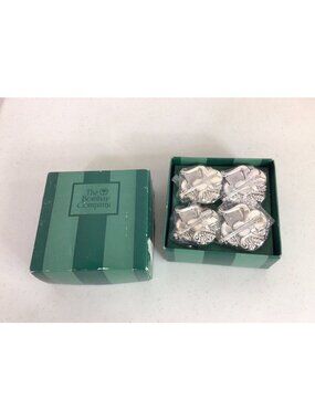 Bombay Company Napkin Rings Classical Suite Silver Violins Set of 4 New